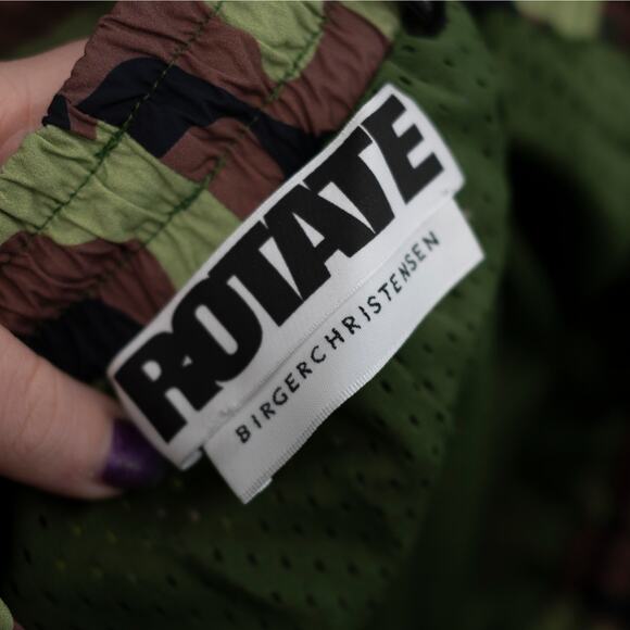 ROTATE BIRGER CHRISTENSEN Mimina Track Pants Camo Jogger Streetwear SZ M - Picture 5 of 6